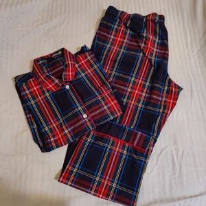 J.Crew Plaid Pajamas Set, Size XXL